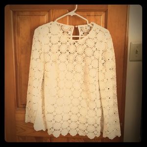 Boden crochet top with tank underneath size 6